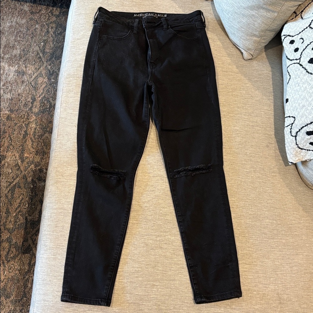 American Eagle Outfitters Black Super Stretch Skinny Jeggings